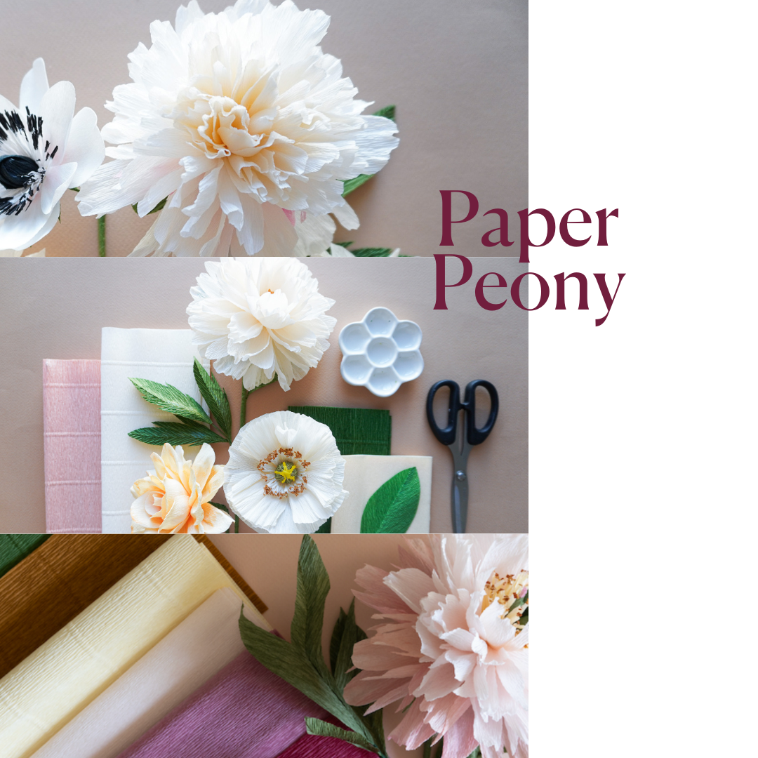 Paper Peony + Candle Making Workshop | Onsite- NYC