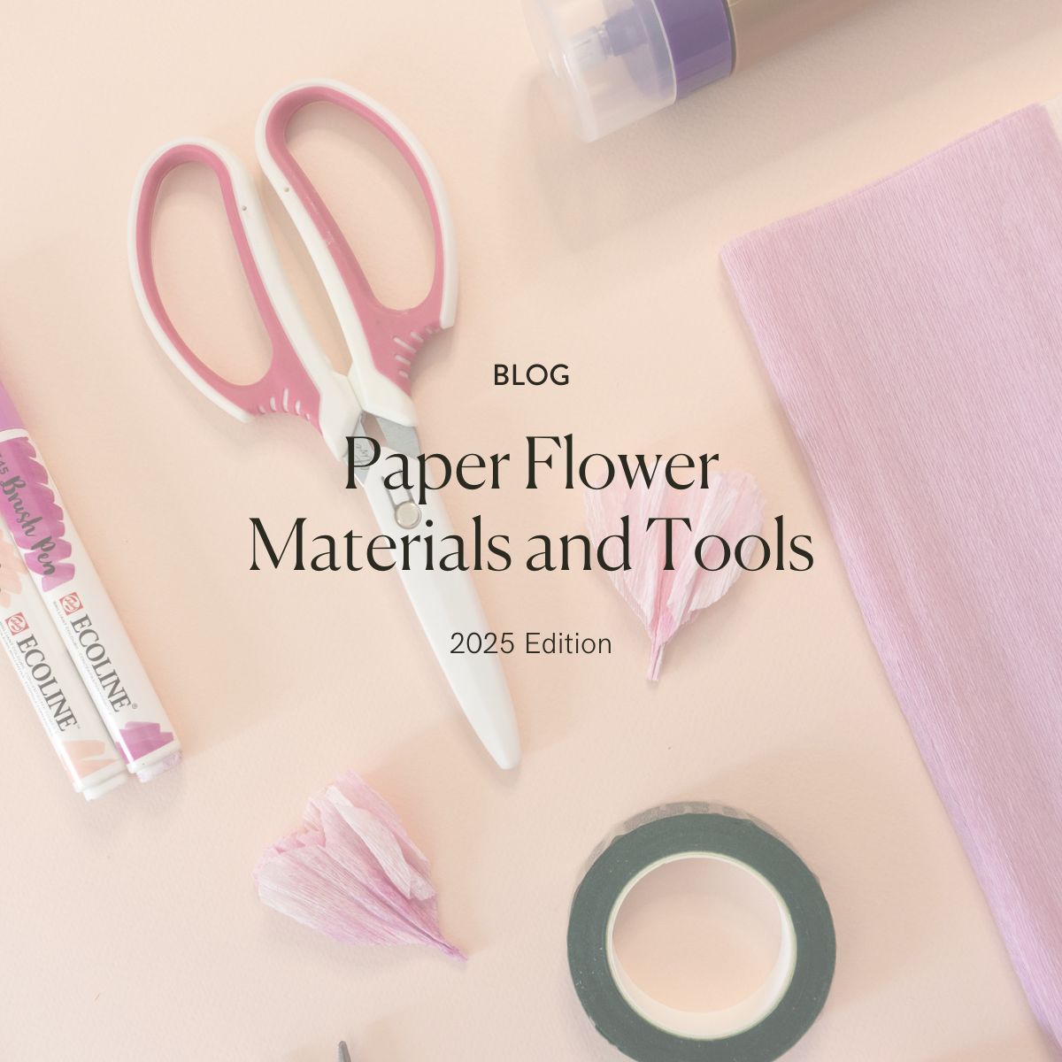 Materials and tools for paper flower making