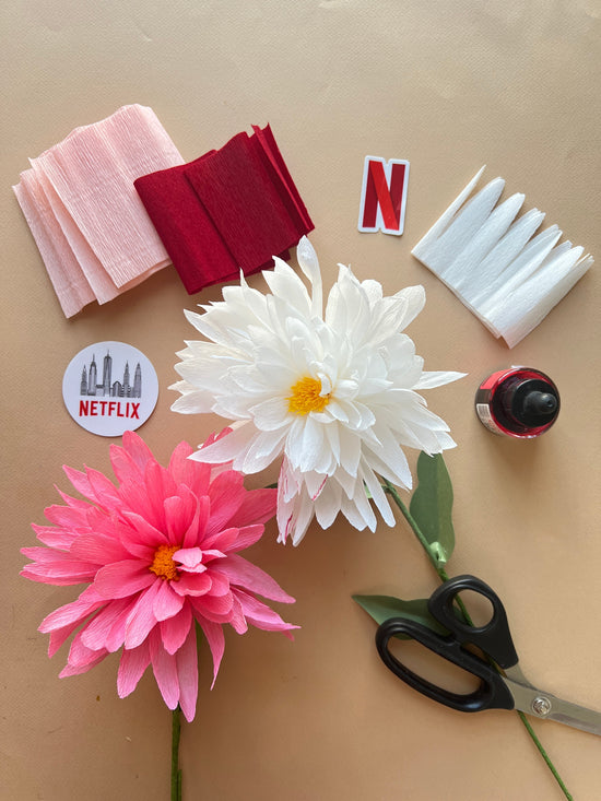 Workplace Wellness Through Art: Paper Flower Workshop at Netflix Office