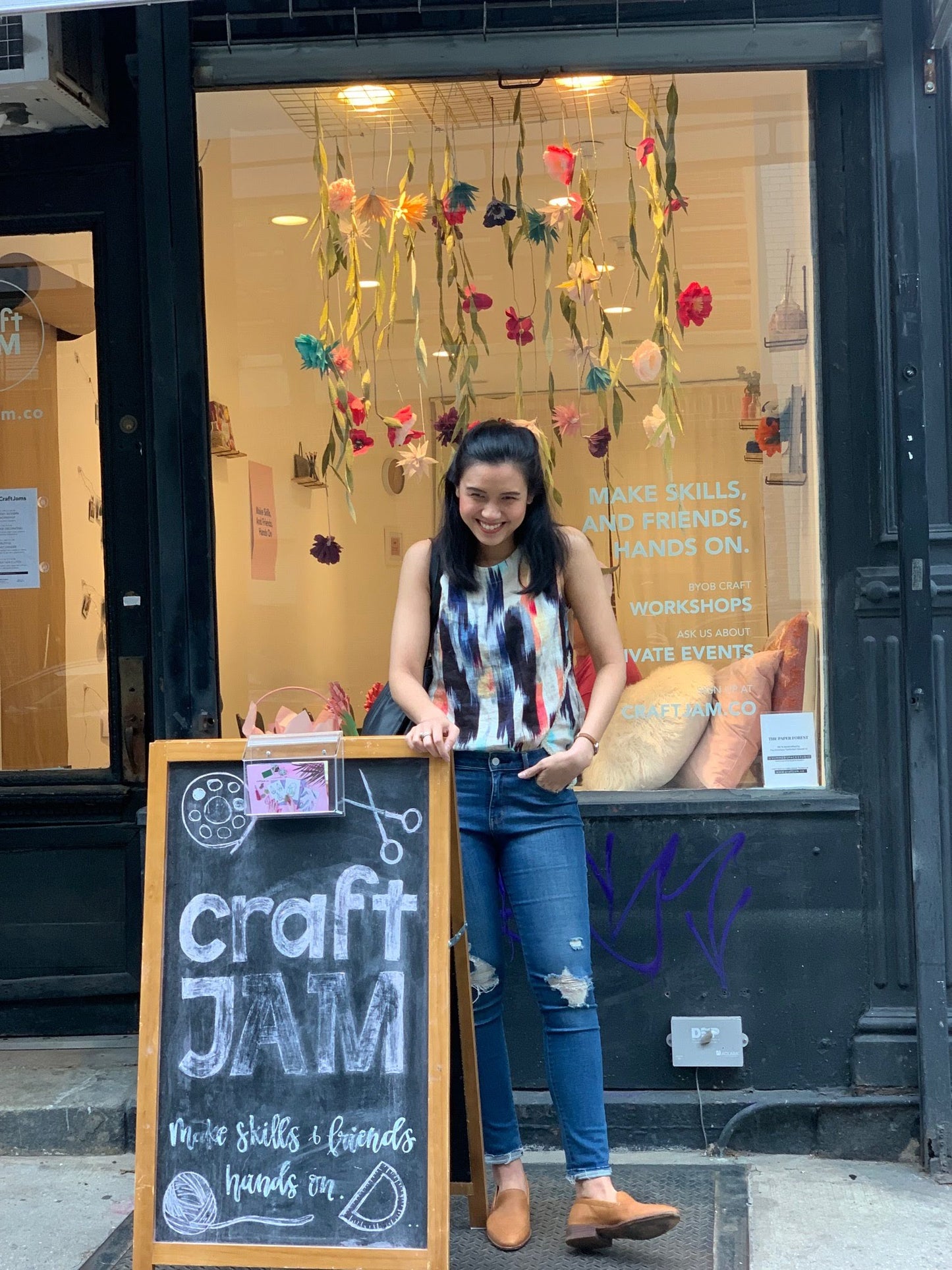 Paper Forest Window Display @CraftJam Soho