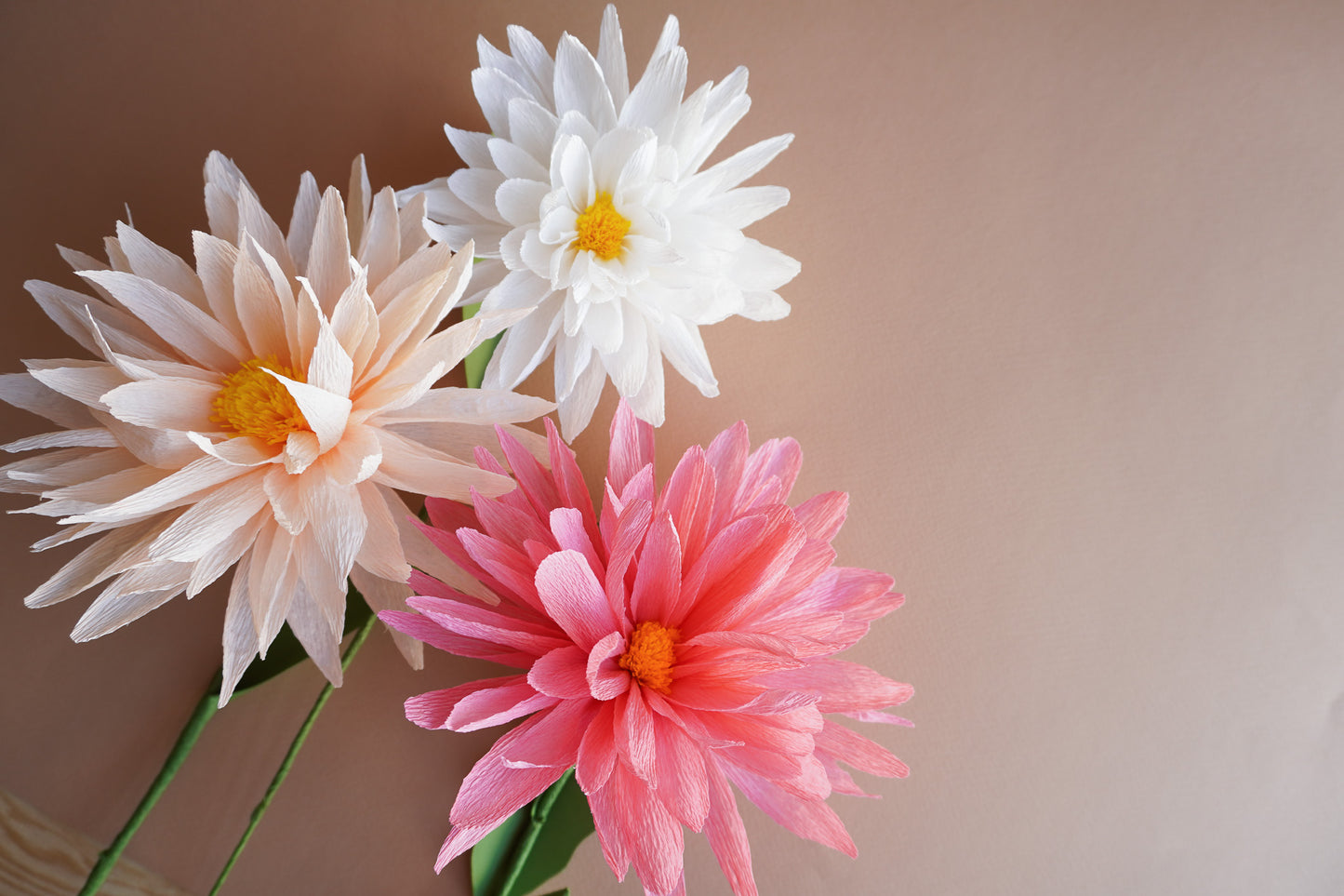 Artificial flower fall Dahlias DIY creative workshop